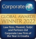 Corporate INTL awards Global winner - Law Firm Planinić